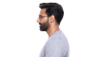 Lunettes de vue homme RZERO38 noir/gris - Vue de face