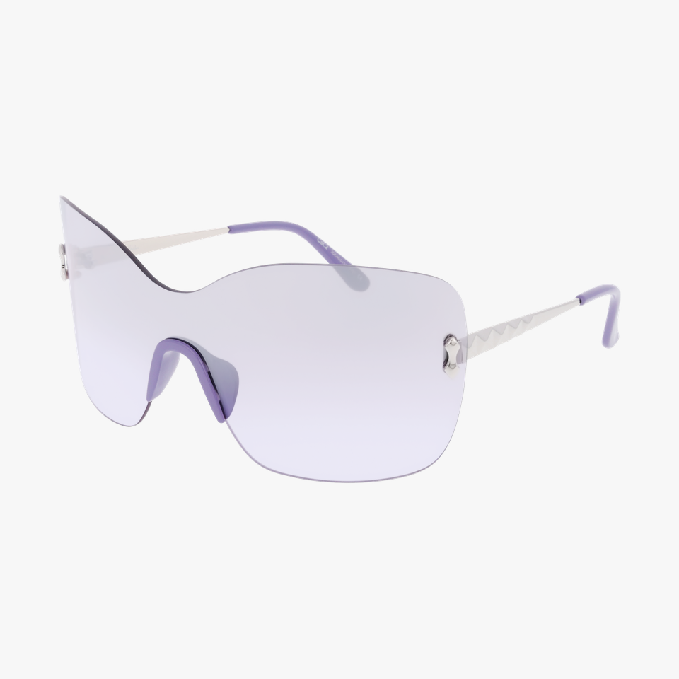 Lunettes de soleil femme AMBRA argenté - Vue de face