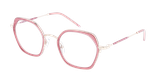 Lunettes de vue femme MAGIC221 rose/dorée - Vue de face