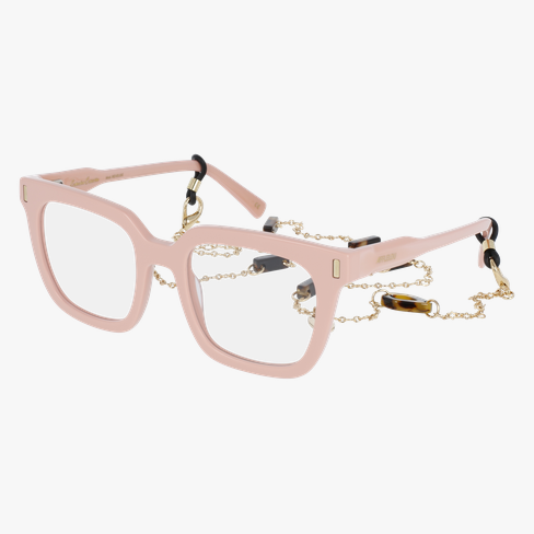 Lunettes de vue femme CARACTÈRES REVEUSE rose/dorée