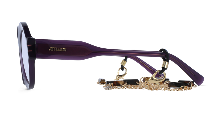 Lunettes de vue femme CARACTÈRES PERSPICACE violet - Vue de face