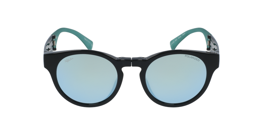 LUNETTES DE SOLEIL femme SLALOM noir/turquoise - Vue de face