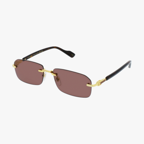 Lunettes de soleil homme GG1221S dorée/écaille