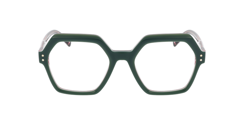 Lunettes de vue femme CARACTÈRES COQUETTE vert - Vue de face