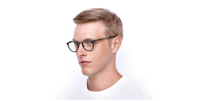 Lunettes de vue homme TH1845 noir - Vue de 3/4