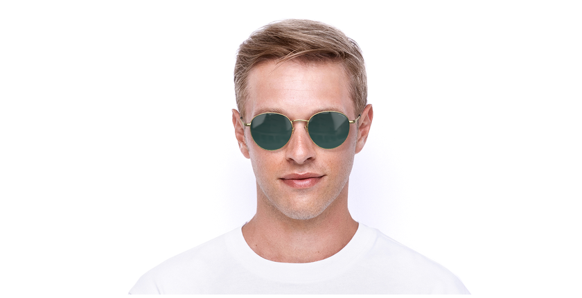 LUNETTES DE SOLEIL homme SPL971 doré - Vue de face