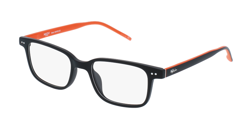 LUNETTES DE VUE enfant MAGIC MARCUS noir/orange - Vue de face