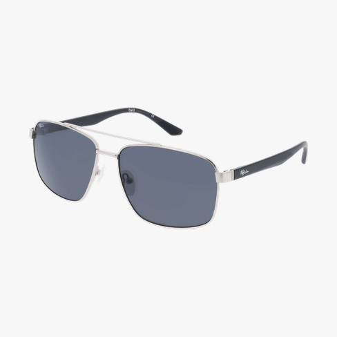 Lunettes de soleil homme BRONTE argenté/noir