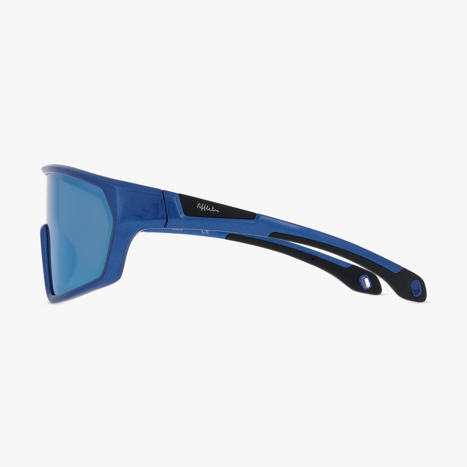 Lunettes de soleil enfant LAURIAN POLARIZED bleu - Vue de face