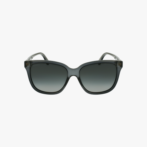 Lunettes de soleil femme GG0790S gris Vue de face