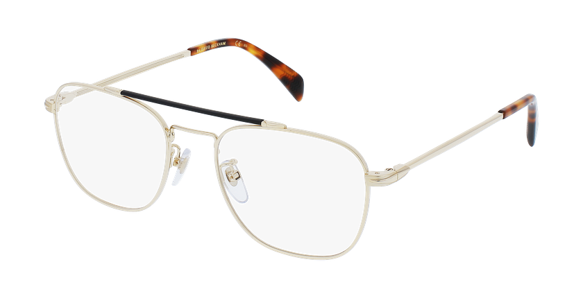 Lunettes de vue homme DB 1016 dorée - Vue de face