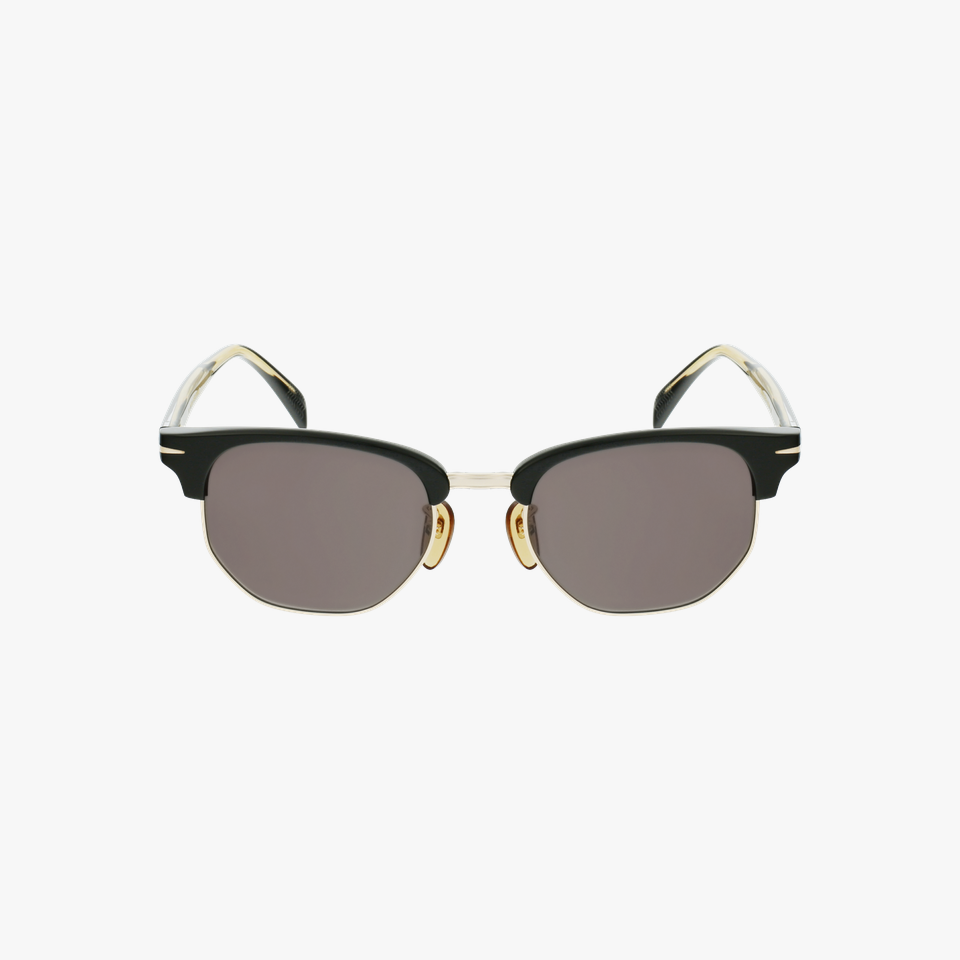 Lunettes de soleil homme DB 1002/S noir/dorée - Vue de face