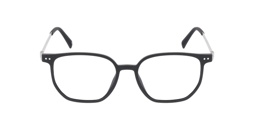 Lunettes de vue homme DARIUS noir/argenté - Vue de face