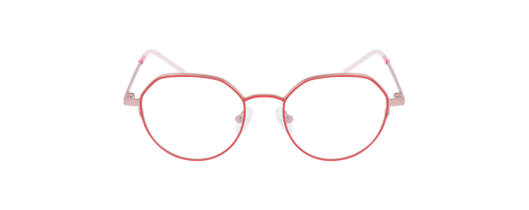Lunettes de vue femme MAGIC 150 rose/dorée - Vue de face