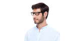 Lunettes de vue homme MAGIC269 noir/rouge - Vue de face