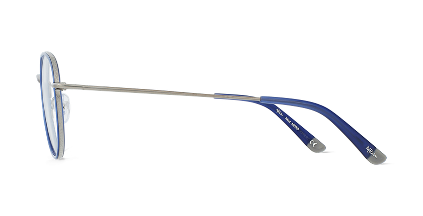 LUNETTES DE VUE enfant NERD bleu/argenté - Vue de côté