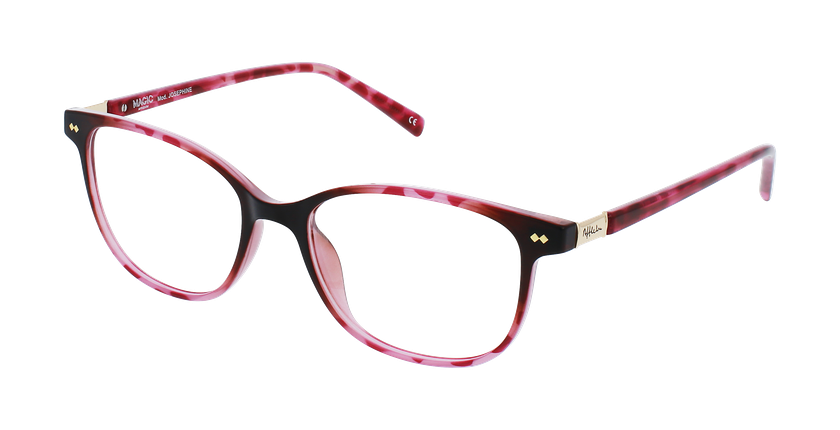 Lunettes de vue femme JOSEPHINE écaille/rose - Vue de face
