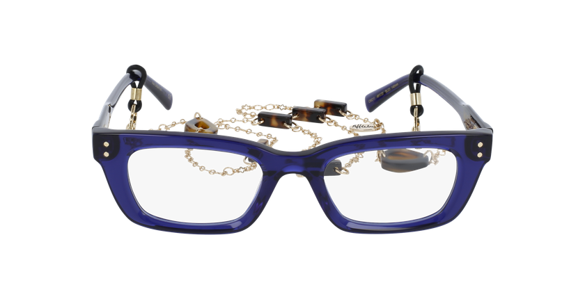 Lunettes de vue femme CARACTÈRES CRÉATIVE bleu - Vue de face