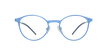 LUNETTES DE VUE femme OXYGEN bleu/argenté - Vue de face