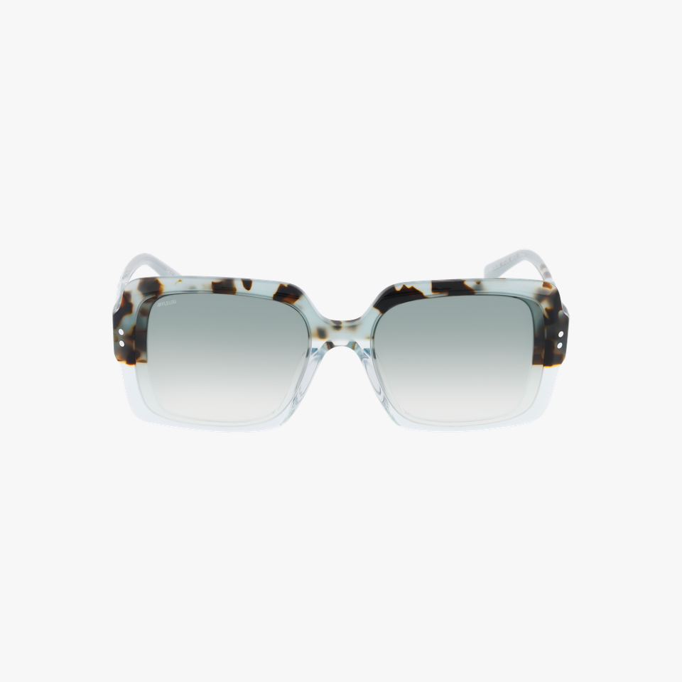 Lunettes de soleil femme PRECIEUSE vert/écaille - Vue de face