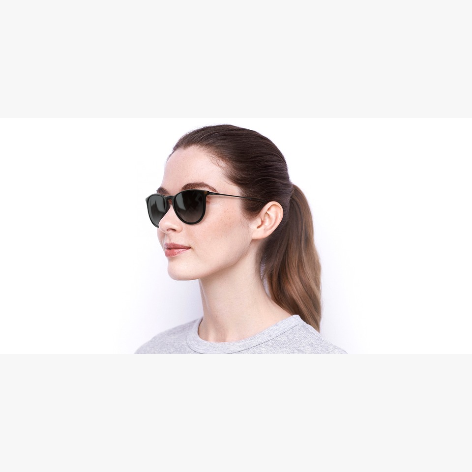 Lunettes de soleil femme ERIKA écaille - Vue de 3/4