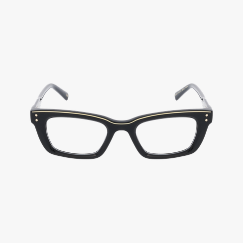 Lunettes de vue femme CARACTÈRES FIL D'OR CRÉATIVE noir/dorée