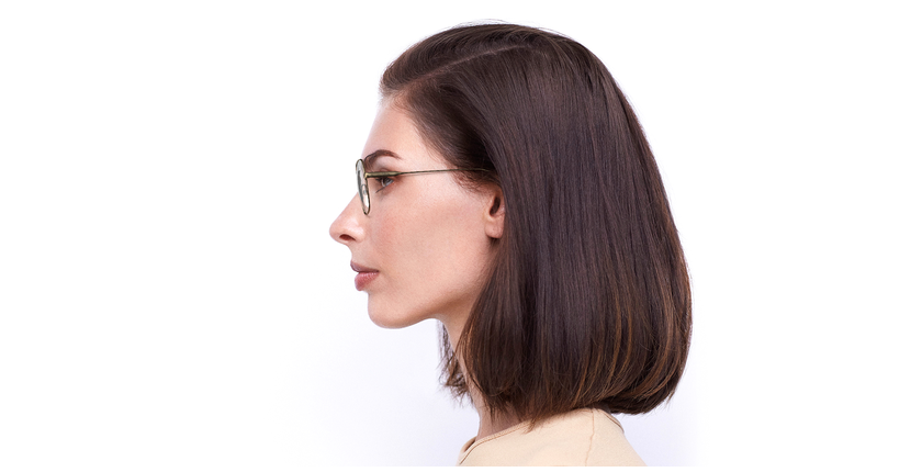 Lunettes de vue femme MAGIC 170 rose/dorée - Vue de face