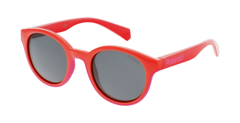 LUNETTES DE SOLEIL enfant PLD 8036/S rouge - vue de 3/4
