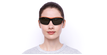 LUNETTES DE SOLEIL Piment noir/orange - Vue de face
