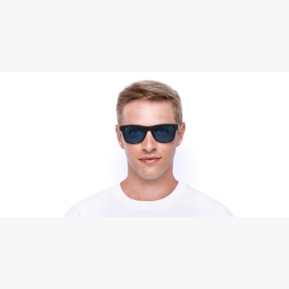 Lunettes de soleil homme L978S écaille - Vue de face