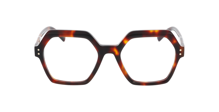 Lunettes de vue femme CARACTÈRES COQUETTE écaille - Vue de face