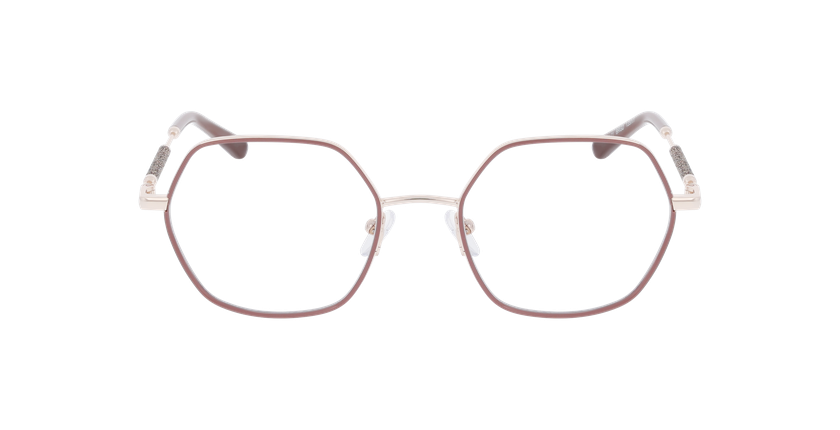 Lunettes de vue femme MAGIC252 marron/dorée - Vue de face
