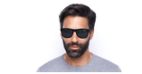 LUNETTES DE SOLEIL homme DIEGO bleu - Vue de face
