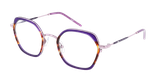 Lunettes de vue femme MAGIC221 violet - Vue de face