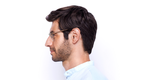 LUNETTES DE VUE homme MAGIC 104 marron/argenté - Vue de côté