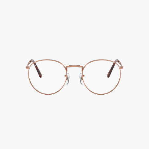 Lunettes de vue NEW ROUND rose Vue de face
