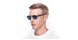 LUNETTES DE SOLEIL L881S bleu - vue de 3/4