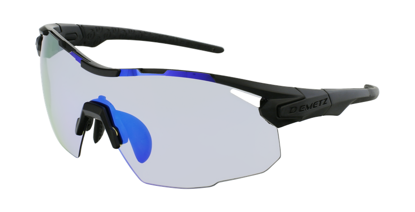 LUNETTES DE SOLEIL homme TRAIL noir - vue de 3/4