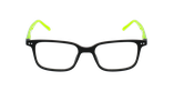 Lunettes de vue enfant MARCUS noir/vert - Vue de face
