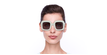 LUNETTES DE SOLEIL femme IM 0074/G/S blanc - Vue de face