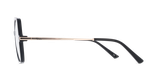 Lunettes de vue femme MILA noir/noir brillant - Vue de face