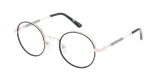 Lunettes de vue femme MAGIC193 noir/dorée - Vue de face