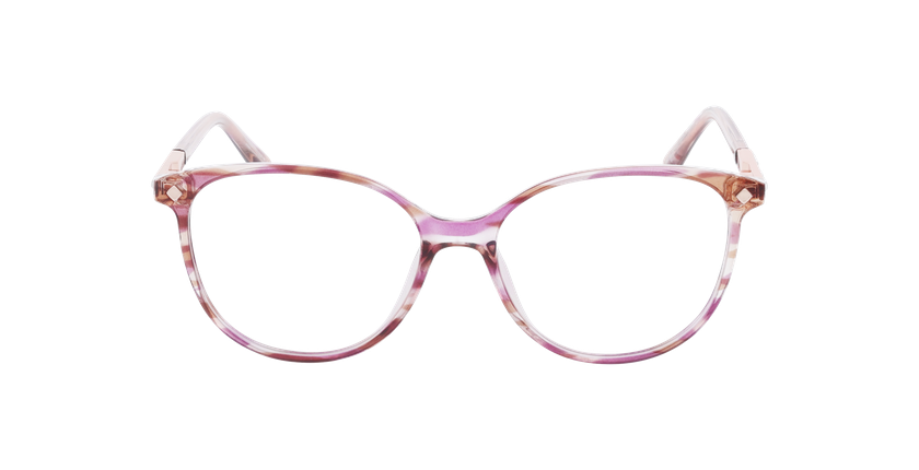 Lunettes de vue femme MAGIC258 violet/rose - Vue de face