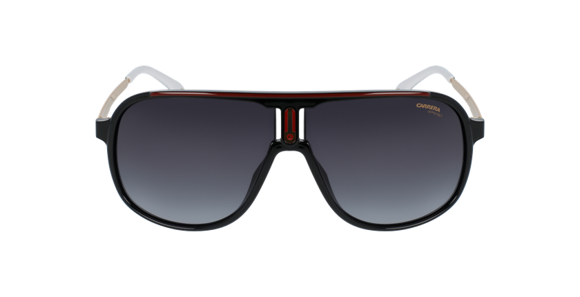 LUNETTES DE SOLEIL homme CARRERA 1007/S noir/bleu - Vue de face