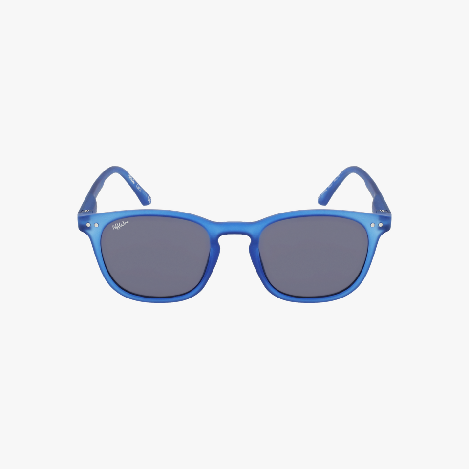 Lunettes de soleil enfant VALME bleu/bleu foncé mat - Vue de face