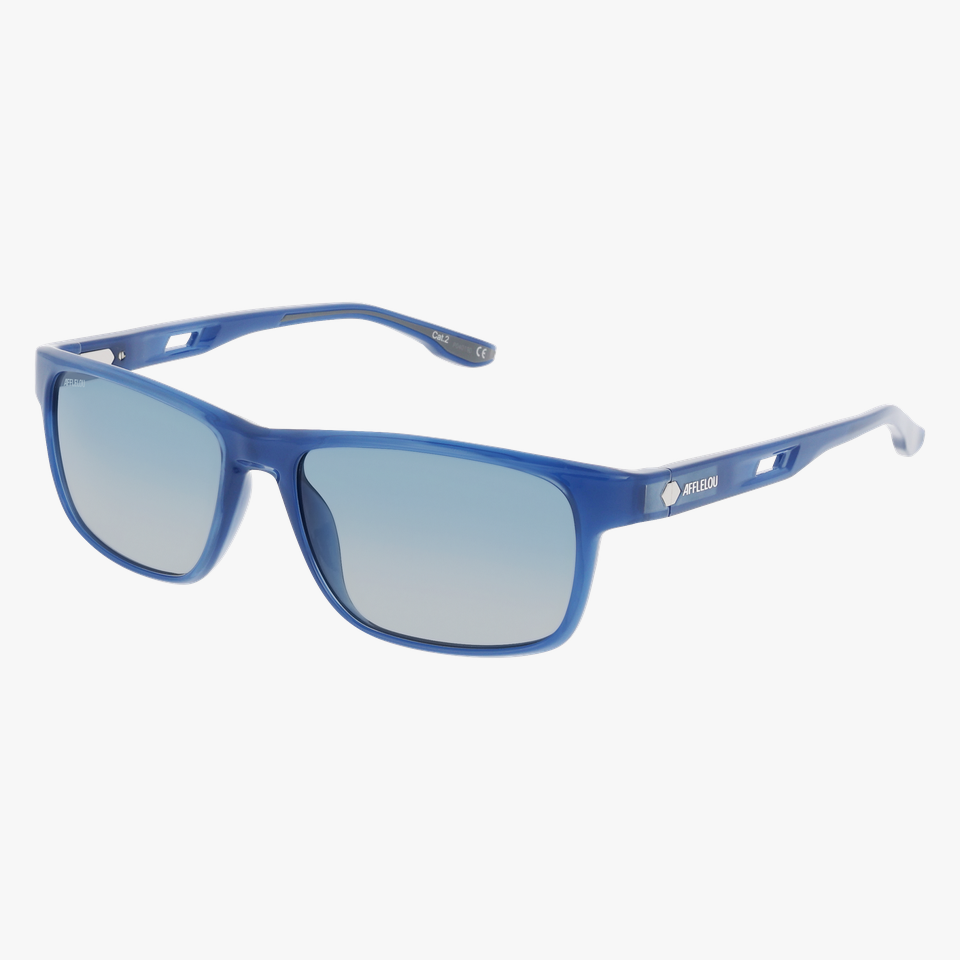 Lunettes de soleil homme TATE POLARIZED bleu/violet - Vue de face