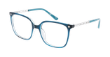 Lunettes de vue femme MAGIC256 vert/turquoise - Vue de face