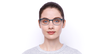 LUNETTES DE VUE femme RZERO9 bleu - Vue de face