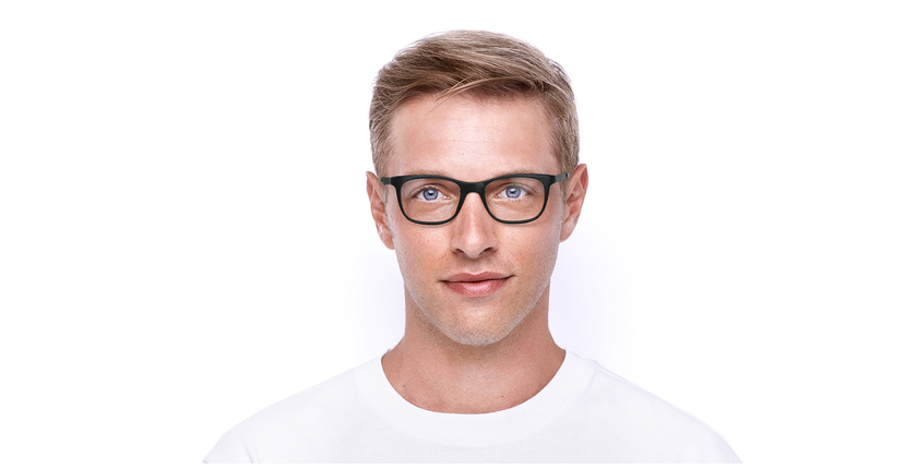 Lunettes de vue homme V1974 noir/gris - Vue de face