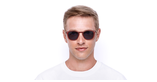 LUNETTES DE VUE FORTY solaire Bordeaux rouge/rouge - Vue de face